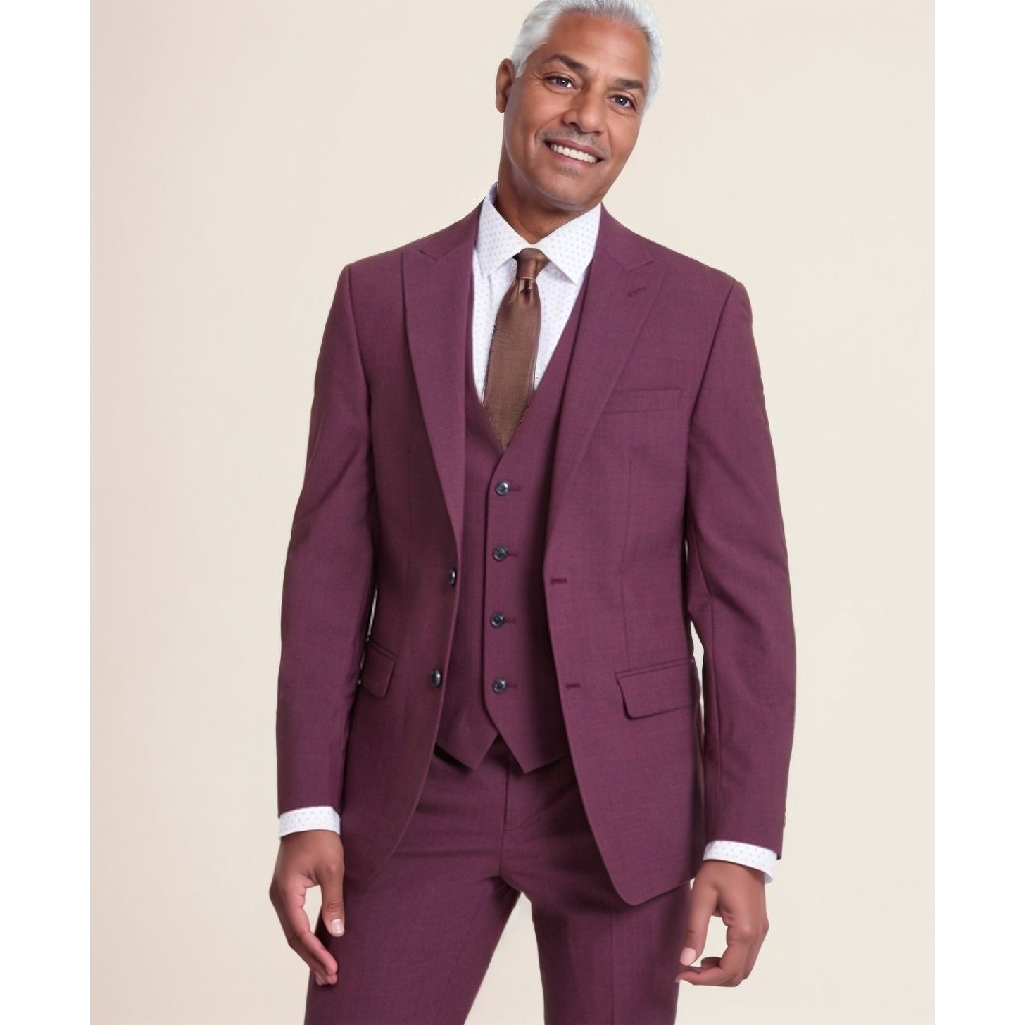 Bar Iii Sport Coat Mens 36r Red Wool Blend Two Button Blazer Suit Jacket Nwt